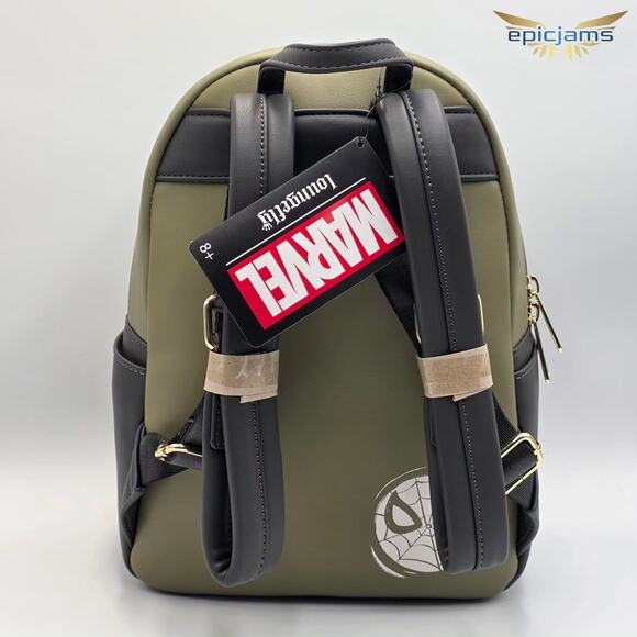 Loungefly Marvel Spider-Man Villains Sinister 6 Green Mini Backpack Bag New - Picture 5 of 7